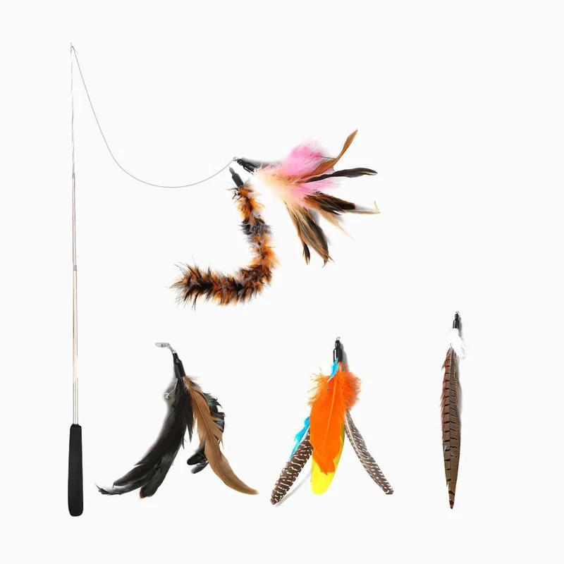 Addictive Feather Rod Cat Toys