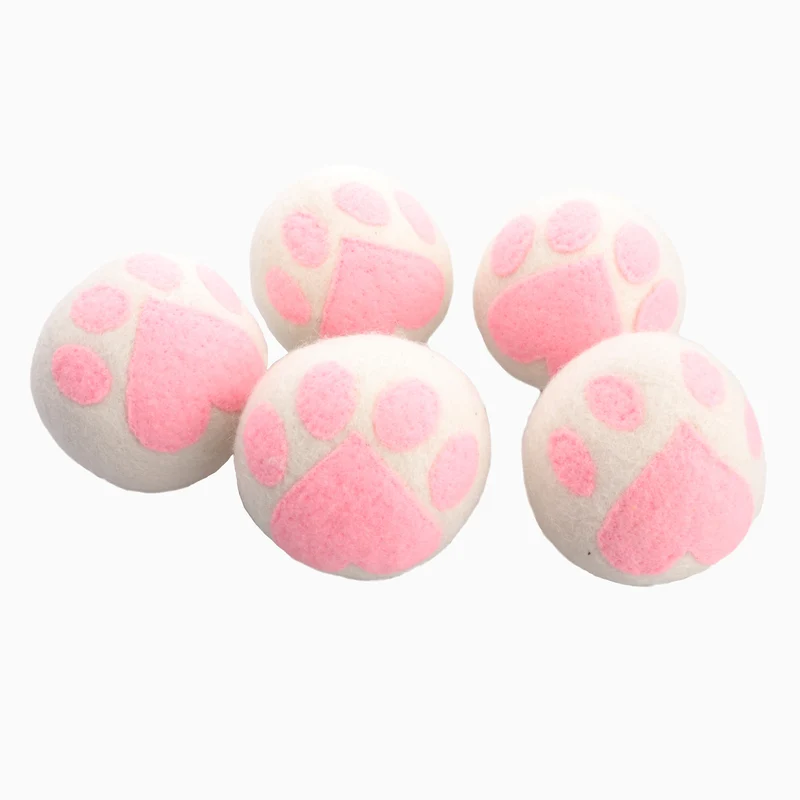 Paw Felt Balls