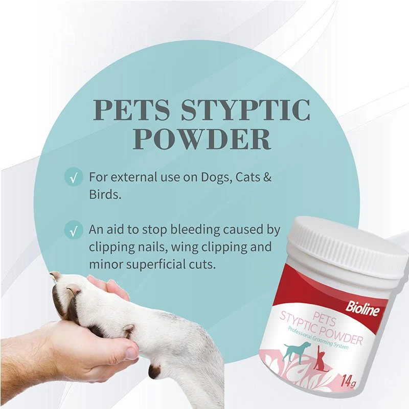 Expiry Date 07-Oct-26 Bioline Pets Styptic Powder - 14G