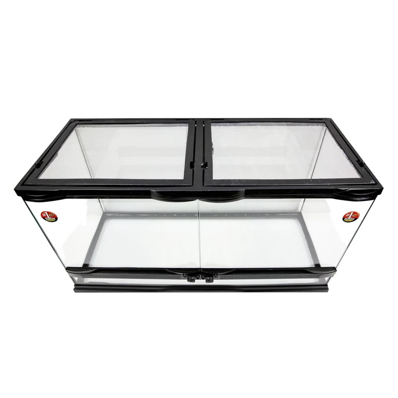 Zoo Med Naturalistic Terrarium Double Door NT-25DW Glass Terrarium for Reptiles 25 Gallon 30x12x16in