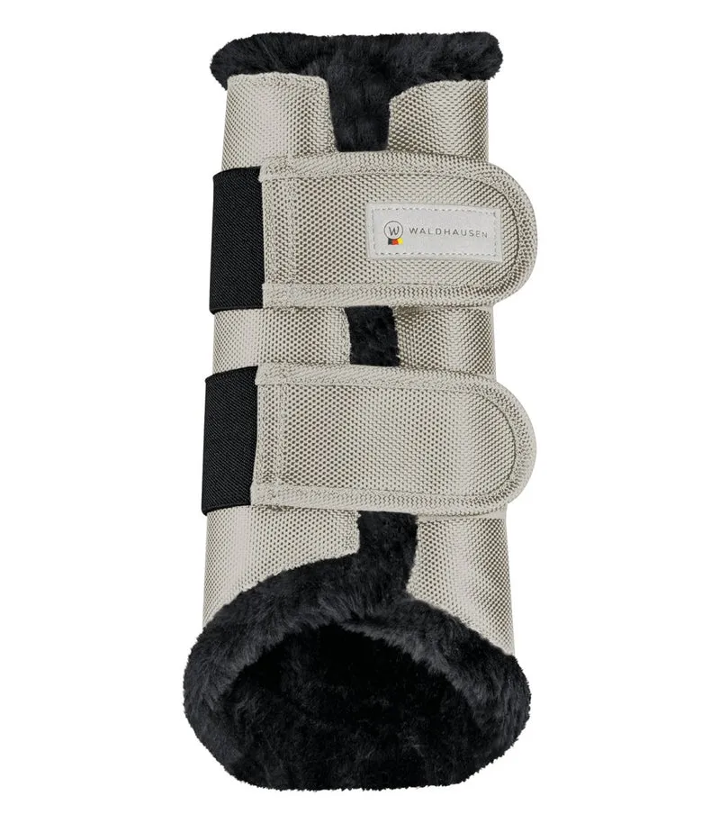 Waldhausen Comfort Leggings mit Webpelz - grün/natur