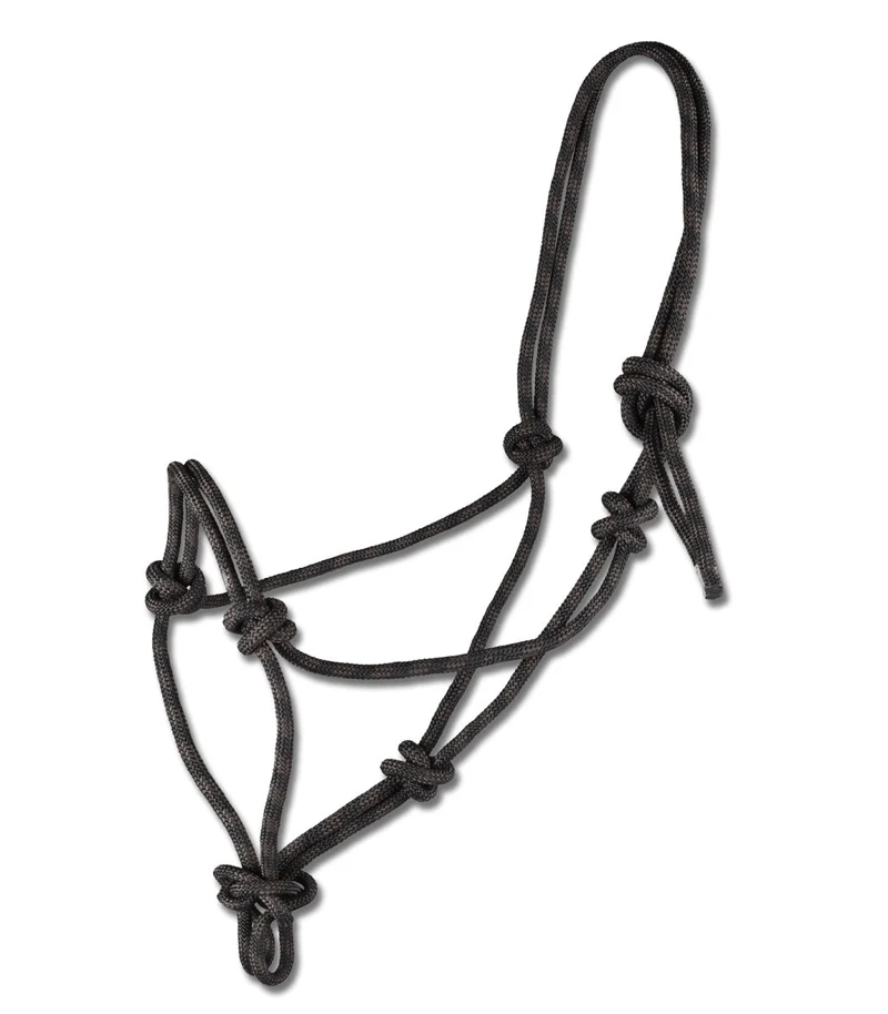 Waldhausen Knotenhalfter, schwarz/weiß