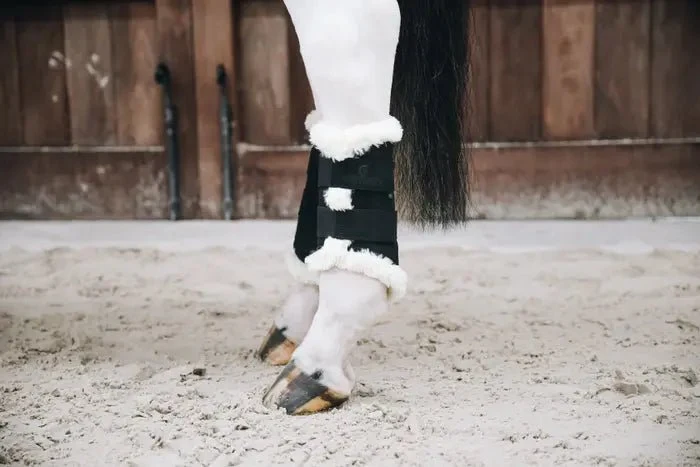 Kentucky Horsewear - Dressurgamaschen m. Lamm - Schwarz