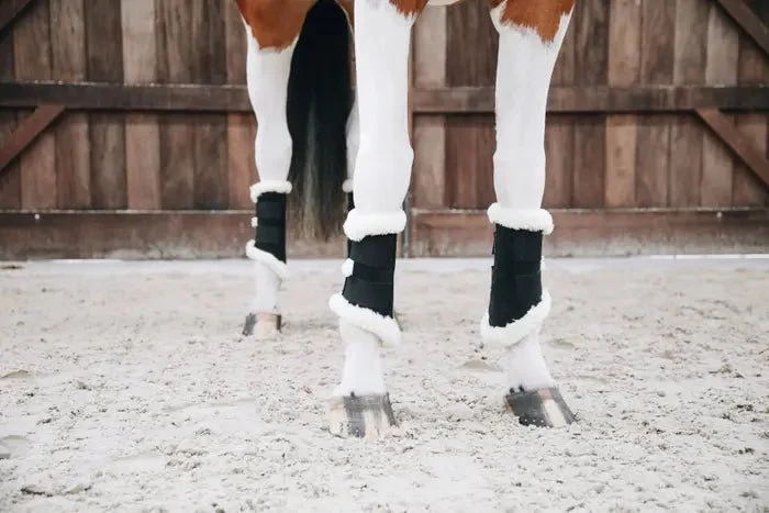 Kentucky Horsewear - Dressurgamaschen m. Lamm - Schwarz