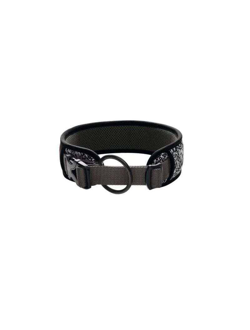 Hunter Divo Reflektierendes Halsband – Schwarz/Grau