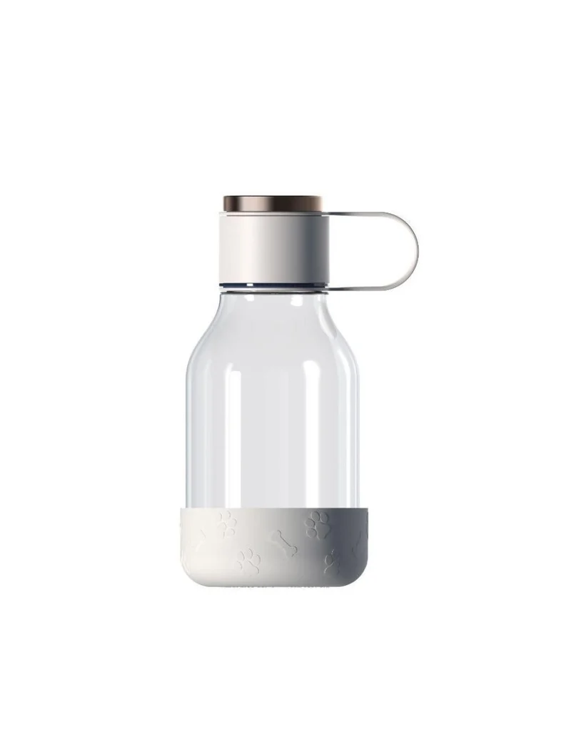 ASOBU Tritan Wasserflasche mit Schale – Weiß