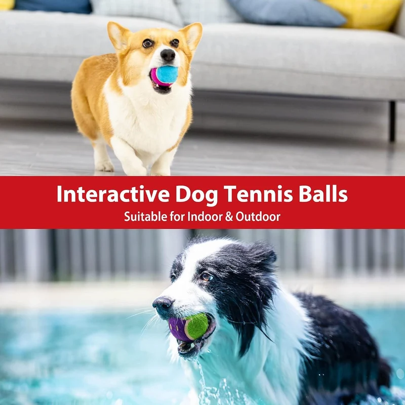GiGwi Ball Originals Squeaker Tennis Balls Dog Toy Set of 3