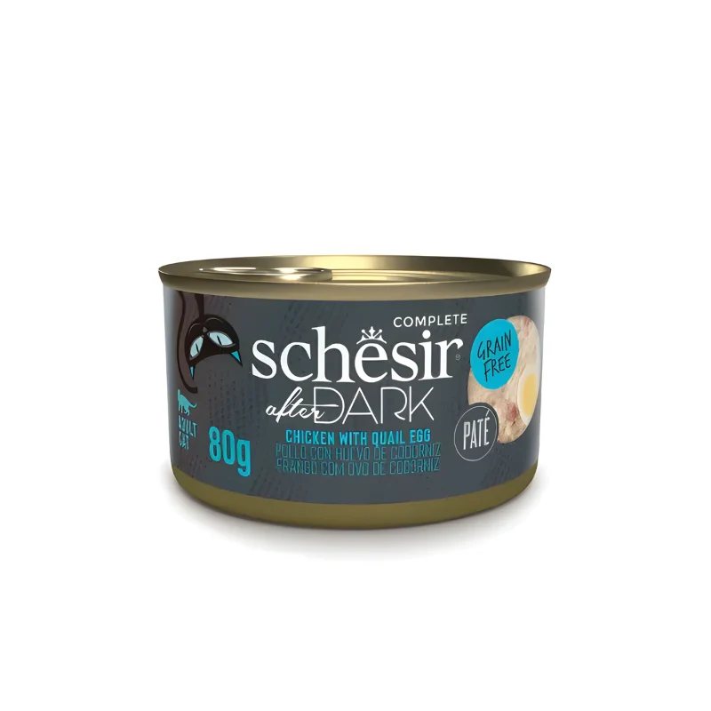 Schesir After Dark Complete In Pate' Wet Cat Food Variety Pack 12x80g
