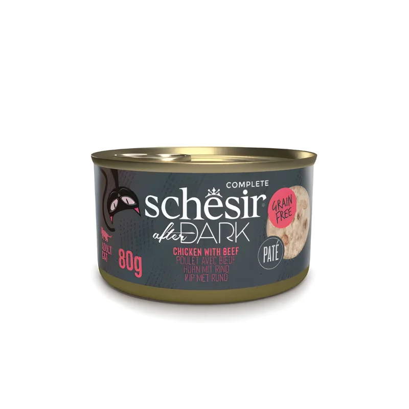 Schesir After Dark Complete In Pate' Wet Cat Food Variety Pack 12x80g