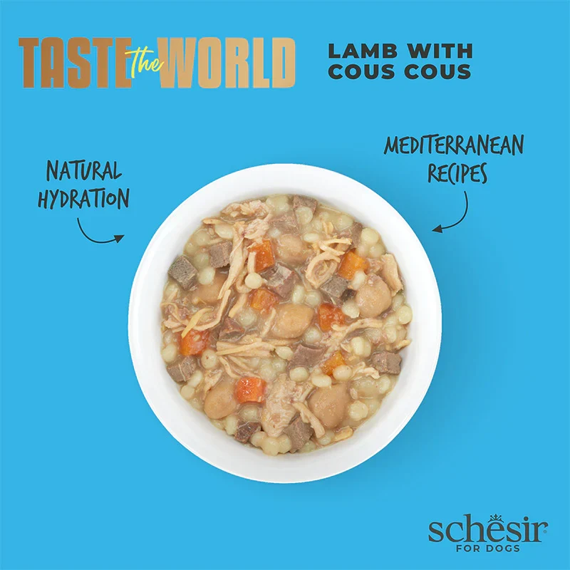 Schesir Taste The World Wholefood Lamb With Cous Cous In Broth Adult Wet Dog Food 150G