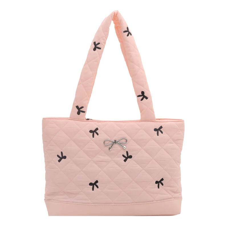 Gestepptes Dekoratives Bogen Handtasche