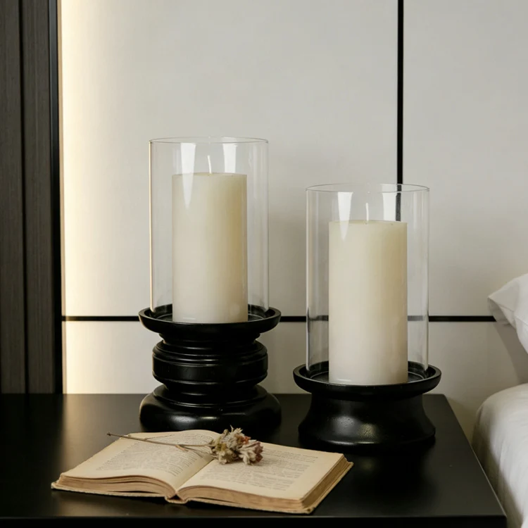 Minimalistischer Glas Kerzenhalter