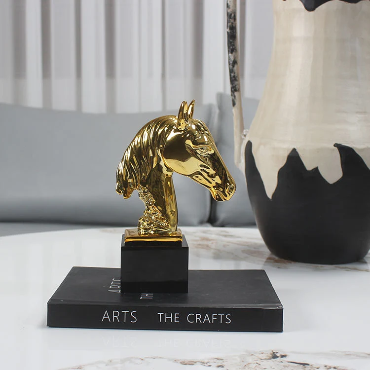 Majestic Horse Head Dekorative Skulptur