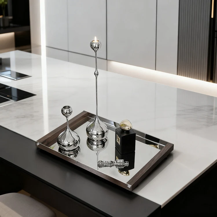 Elegante rechteckige Servierplatte