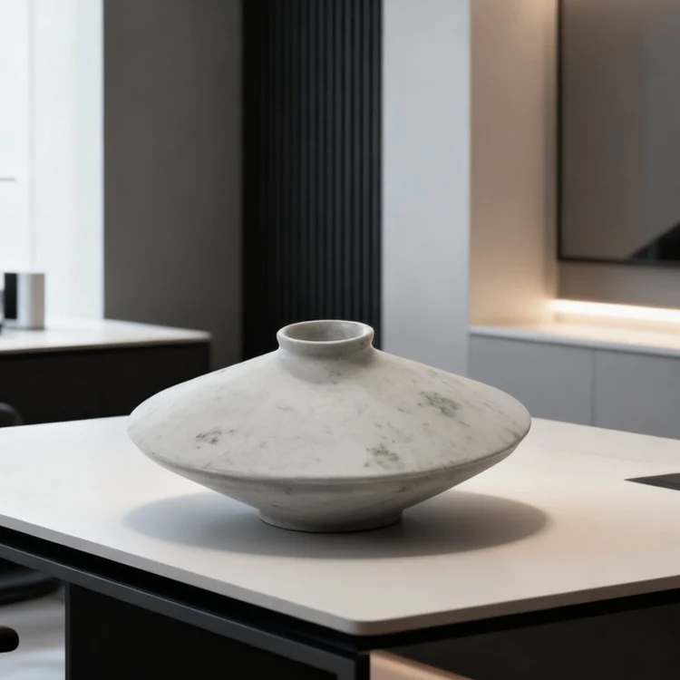 Elegante Marmor Dekorative Vase