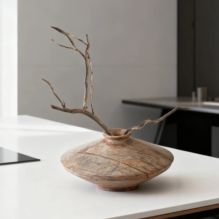 Elegante Marmor Dekorative Vase