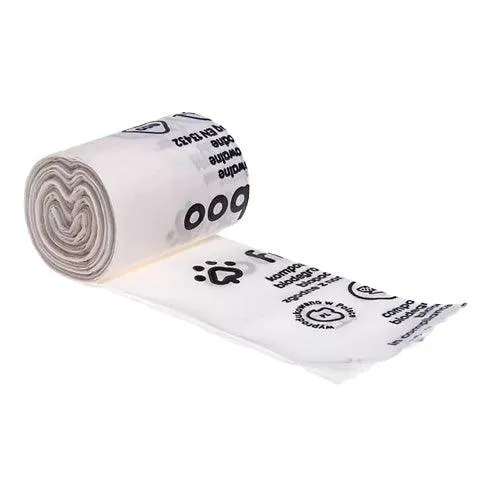 Weiße FIBOO Hundetasche - 10 Stk