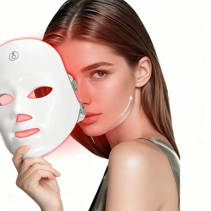 LED-Rotlicht-Gesichtsmaske