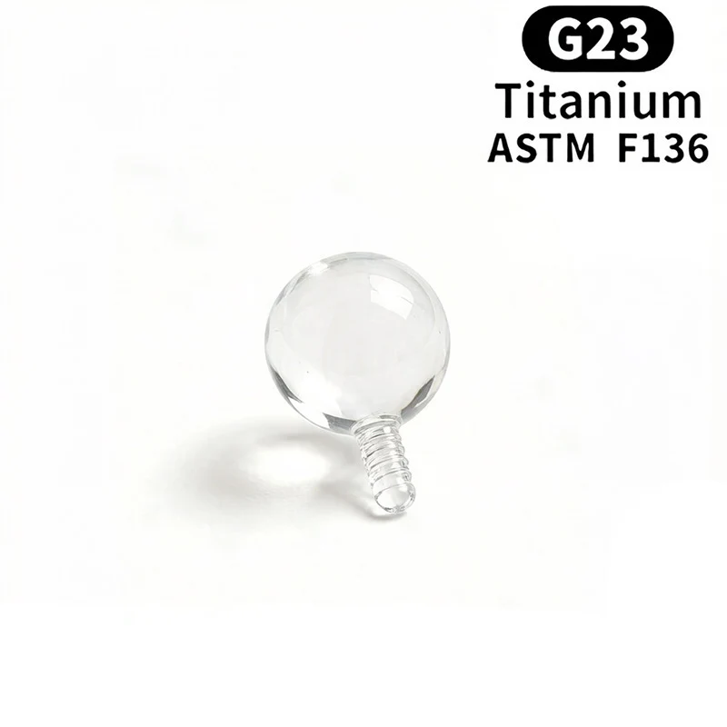 Titan-Piercingstab mit Innengewinde