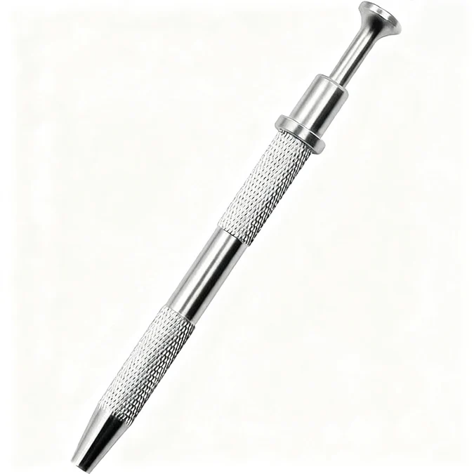 Titan-Piercingstab, flache Basis, Innengewinde