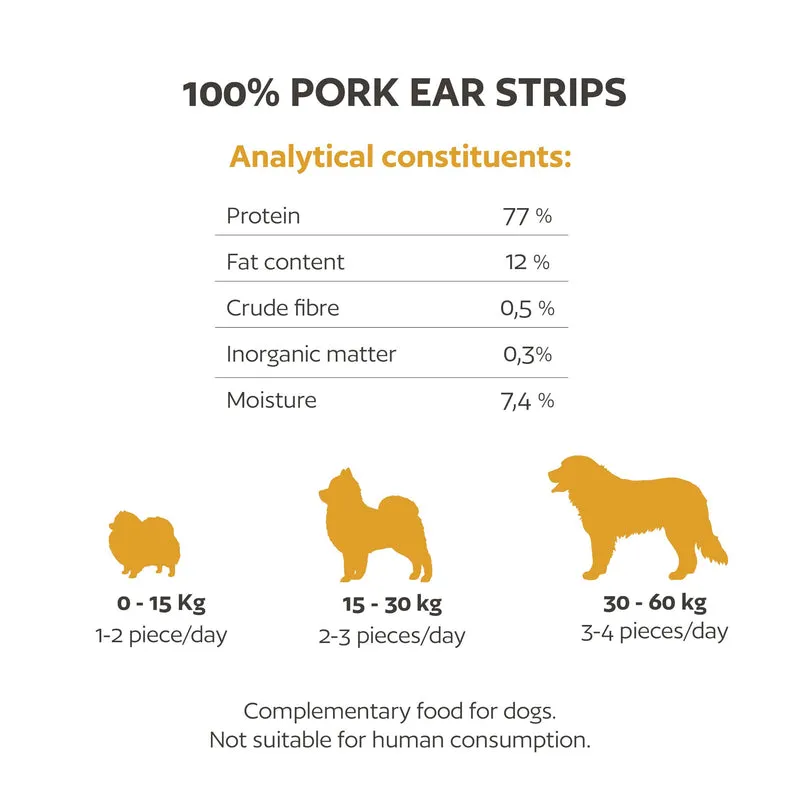 Hobbitalf Air-Dried Pork Ear Chips Dog Chew Treats 150G