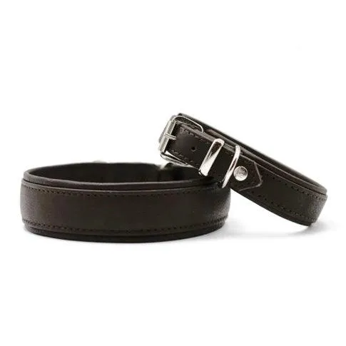 Maulhalsband Klassik Soft - Schwarz/Silber