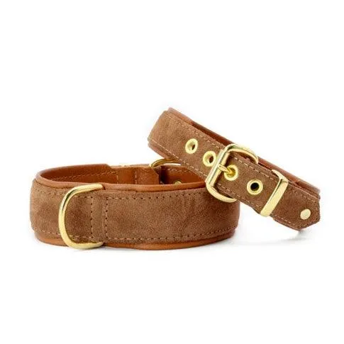 Maulhalsband Classic Exclusive - Cognac/ Gold