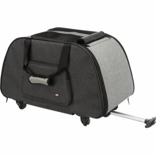 Trolley aus Nylon - 34×43×67 cm - Schwarz/Grau