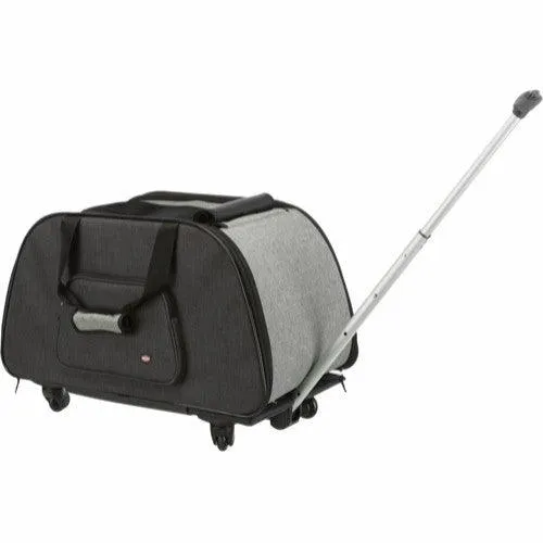 Trolley aus Nylon - 34×43×67 cm - Schwarz/Grau