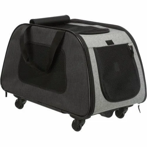 Trolley aus Nylon - 34×43×67 cm - Schwarz/Grau