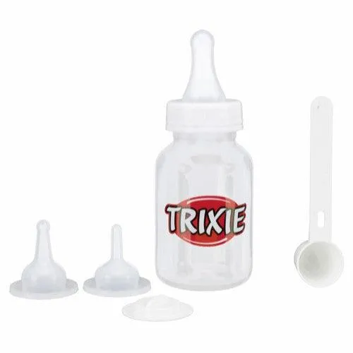 Trixie Nuckelflaschen-Set, 120 ml, transparent/weiß