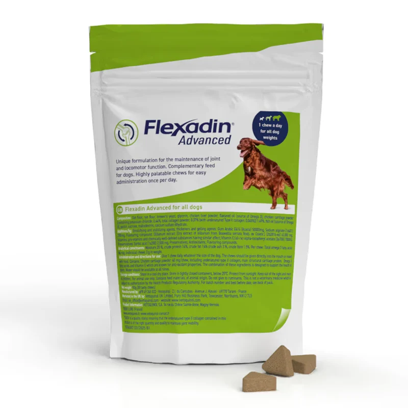Vetoquinol Flexadin Advanced Joints Soft Chews Supplement For Dogs 30pcs