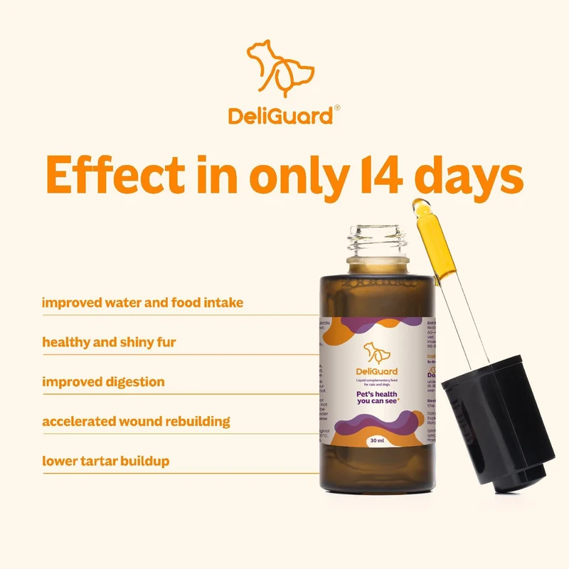 DeliGuard Drops Postbiotics Supplements For Dogs & Cats Digestive & Immune Health 30ML