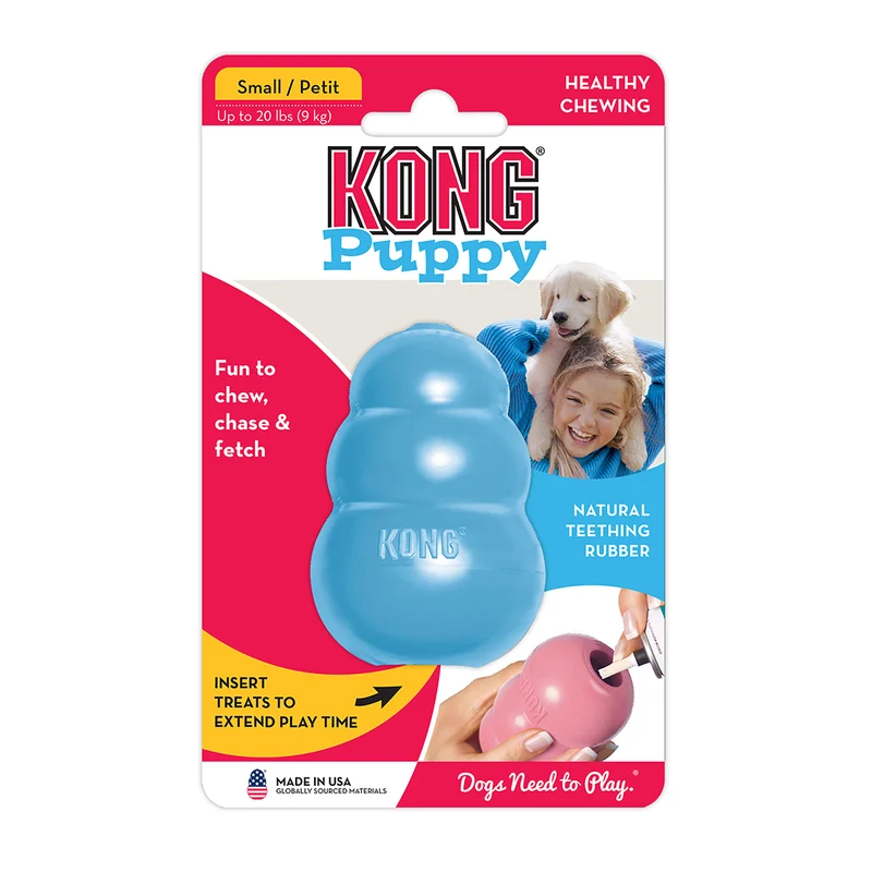 Kong Puppy Natural Teething Rubber Cone Chew Toy