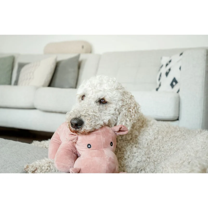 Trixie Hippo Plush Dog Toy Pink - 25cm