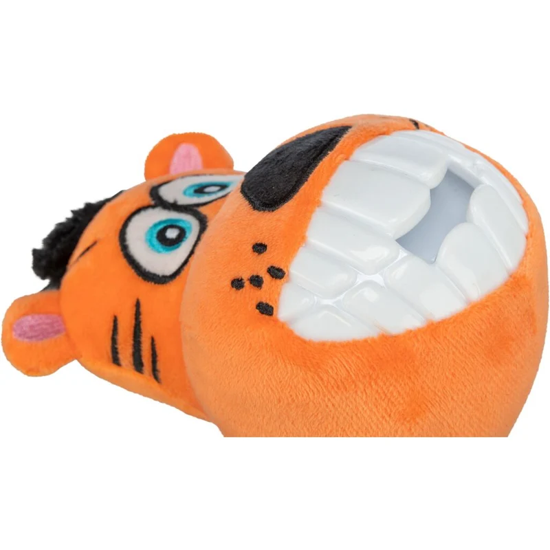 Trixie Tiger Plush TPR Dog Chew Toy 16cm