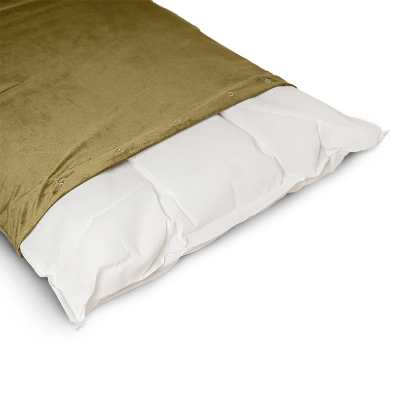 Regalia Velvet Deep Duvet Non-Slip Dog Bed - Green/Medium