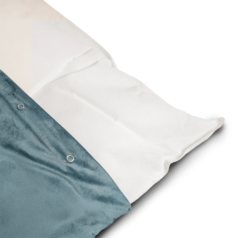 Regalia Velvet Deep Duvet Non-Slip Dog Bed - Aqua/Large