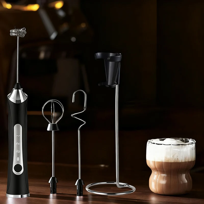 Elektrischer Milchaufschäumer, USB-C, mehrere Funktionen