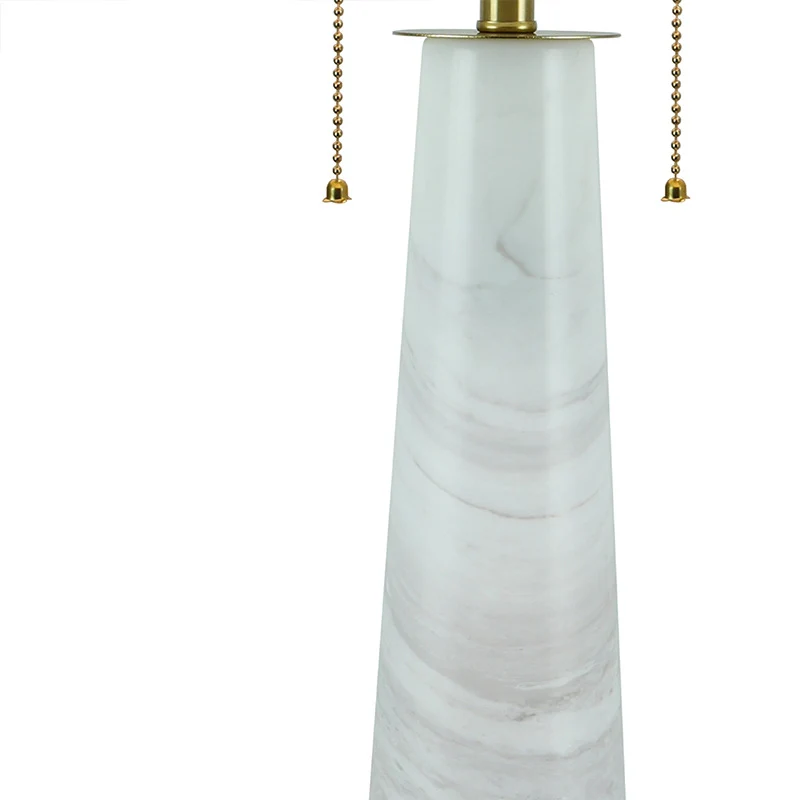 Marmor-Tischlampe mit Touchschalter