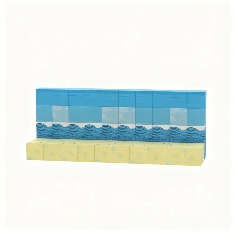 Magnetische Bausteine, Domino-Stil