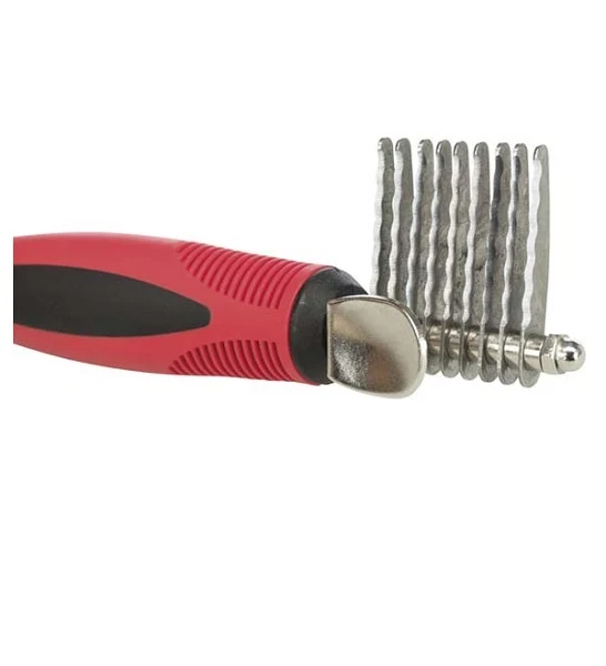 Trixie Plastic/Metal Fur Detangler Serrated Edge for Dogs & Cats 16cm