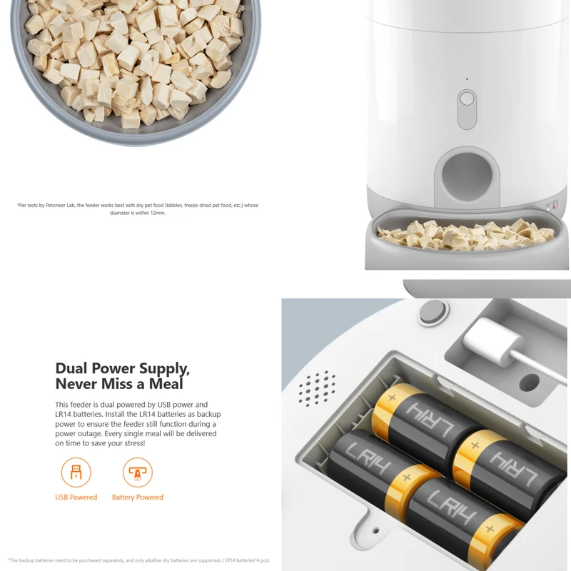 Petoneer PF005 Cat Smart Nutri Mini Feeder 2.6L