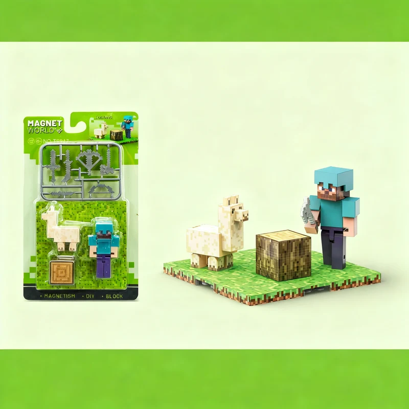 Magnetische Bausteine, Kunststoff, Kinderspielzeug