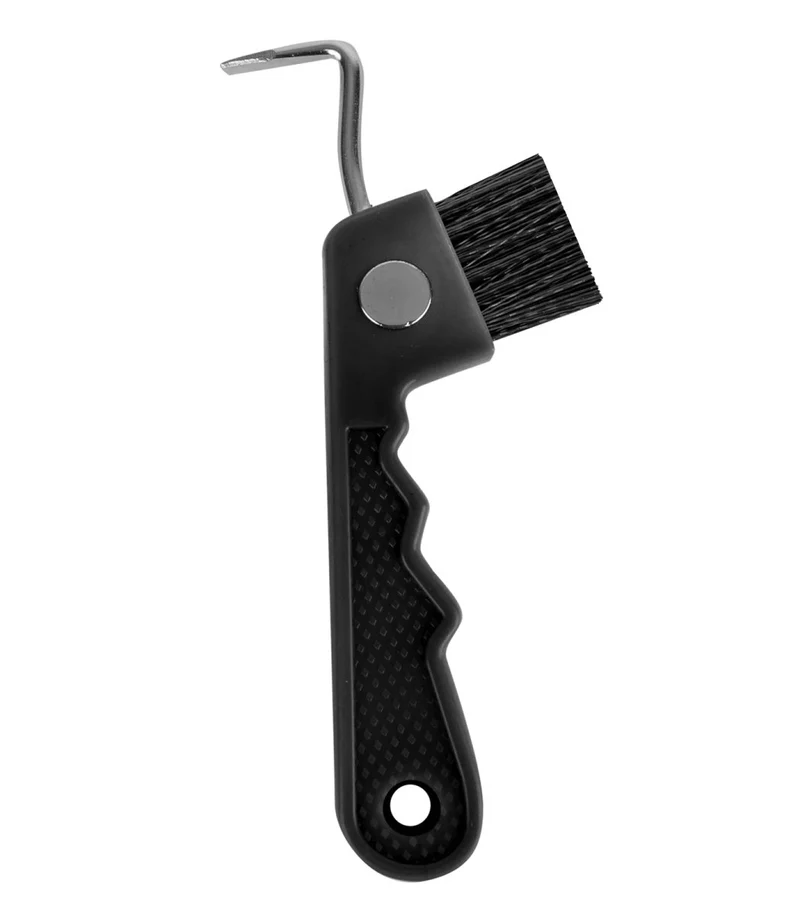 Waldhausen Hufreiniger mit Bürste und Magnet - schwarz