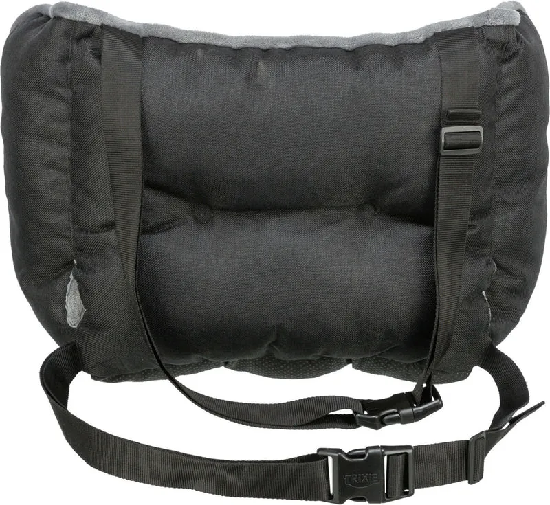 TRIXIE Hunde Autositz – weich gepolstert, Gurtdurchführung, waschbar, 50×40×50 cm, schwarz