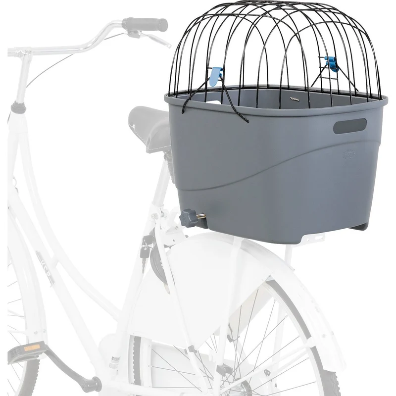 Hundefahrradkorb für Gepäckträger aus Kunststoff