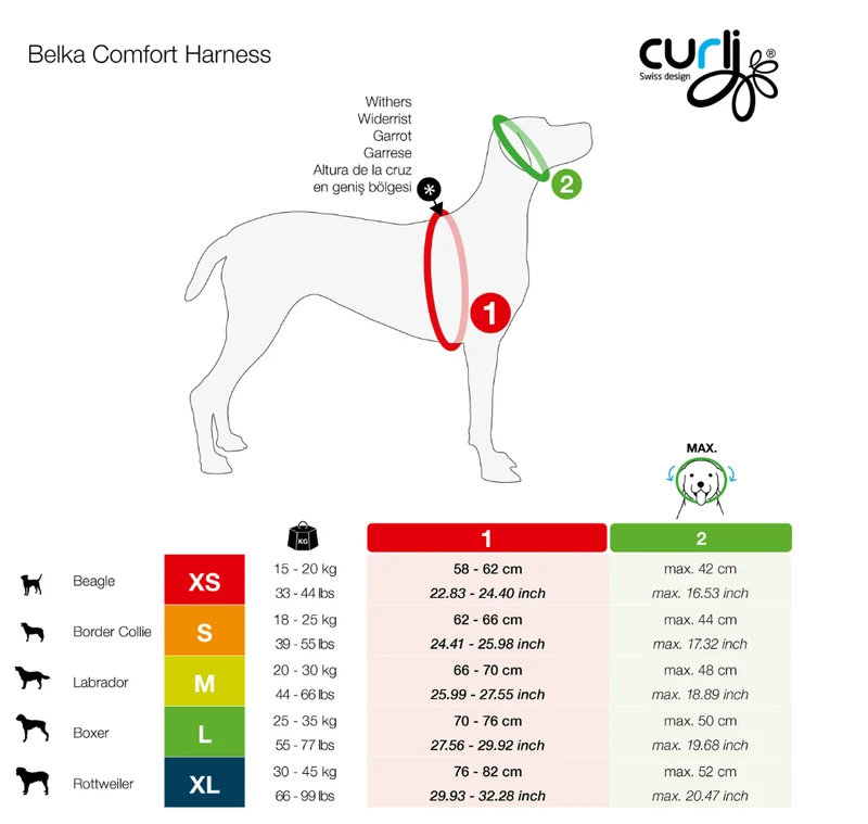 Curli Harness – „Belka Comfort Harness“ – Braun