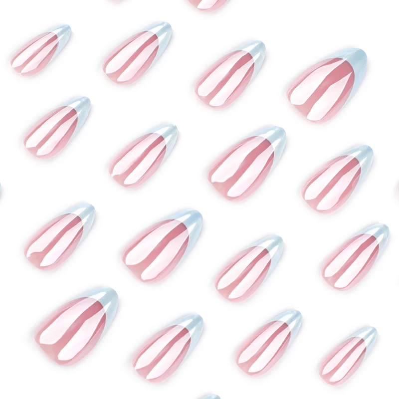 Elegante Stiletto-Nägel mit High-Gloss French-Tip Karnz