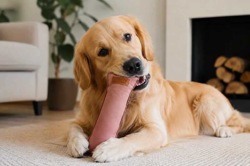 Huntlea Waterproof Squeaker Plush Stick Dog Toy